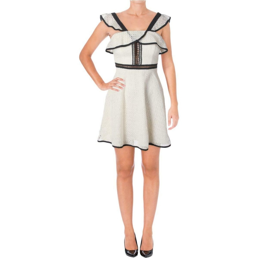 Aqua Women Laser Cut A-line Party Dress $118 - Picture 1 of 1